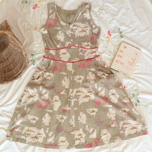 Medieval Map print dress